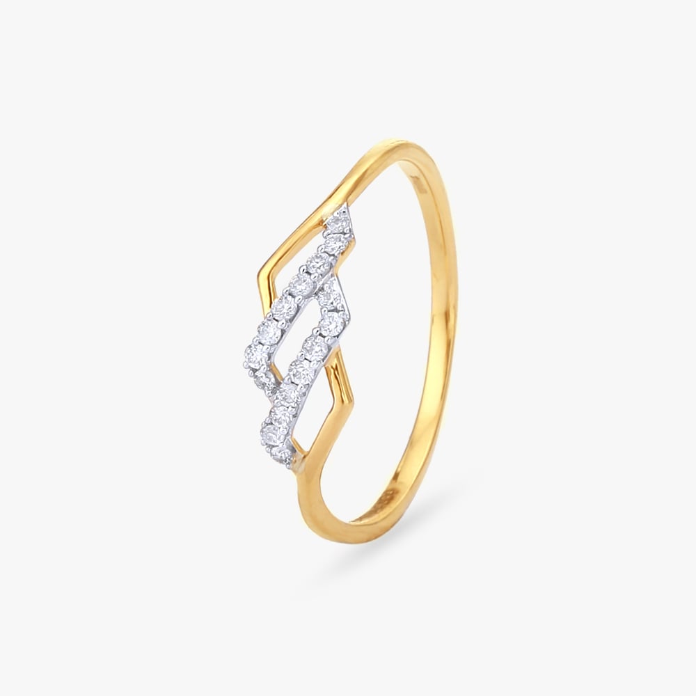 Artistic Diamond Finger Ring